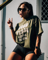 Thick Oversized Tee - Olive