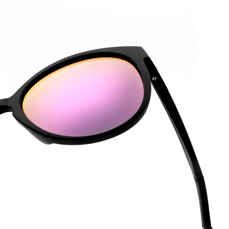 ACTIV One T2B - Matte Black with Pink Mirror Lens