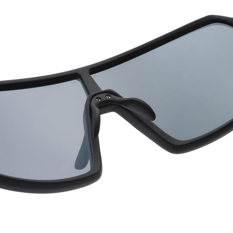 ACTIV AERO - Matte Black with Pink Mirror Lens