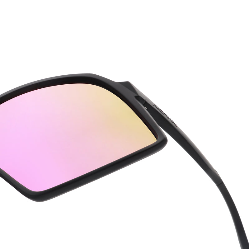 ACTIV AERO - Matte Black with Pink Mirror Lens