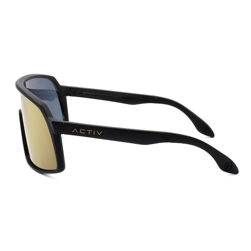 ACTIV AERO  - Matte Black with Gold Mirror Lens