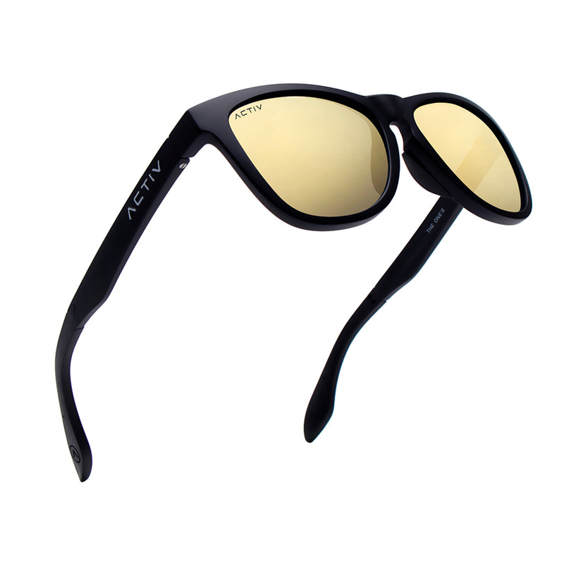 ACTIV One - Matte Black with Gold Lens